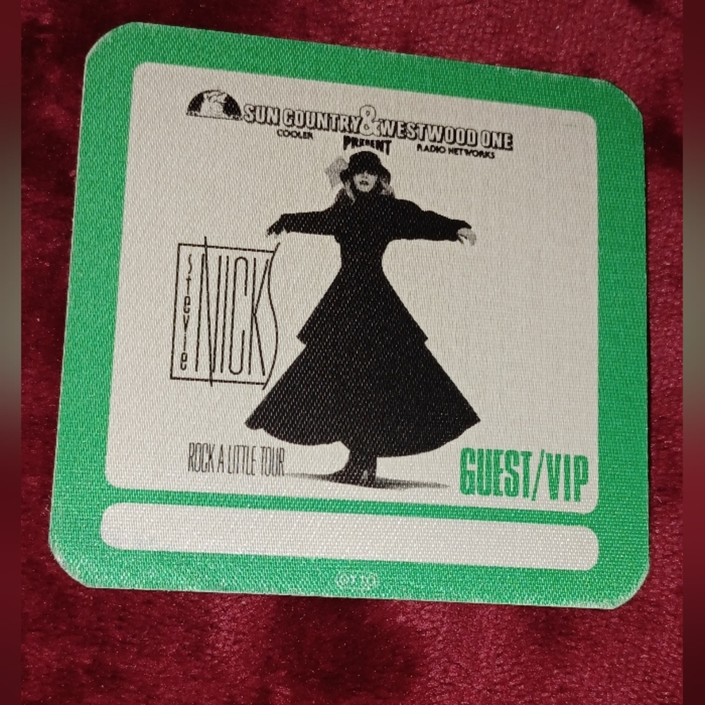 Stevie Nicks 'Rock a Little Tour' Guest/VIP Pass – Green & White